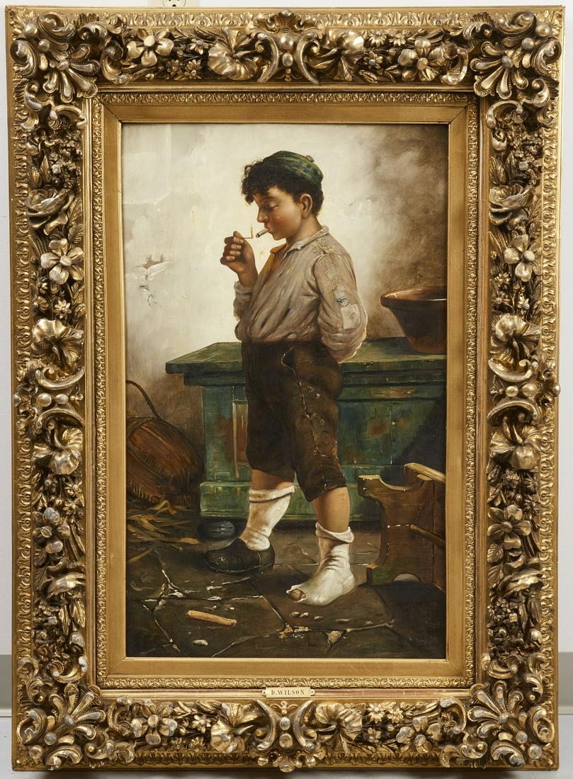 Painting of a Boy Smoking D Wilson (1 of 6)