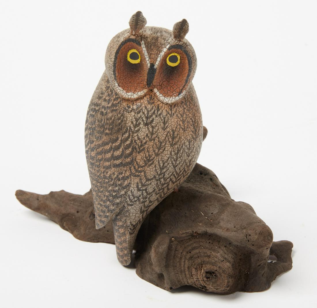 Niniature Carved Owl by C. W. Waterfield (1 of 3)