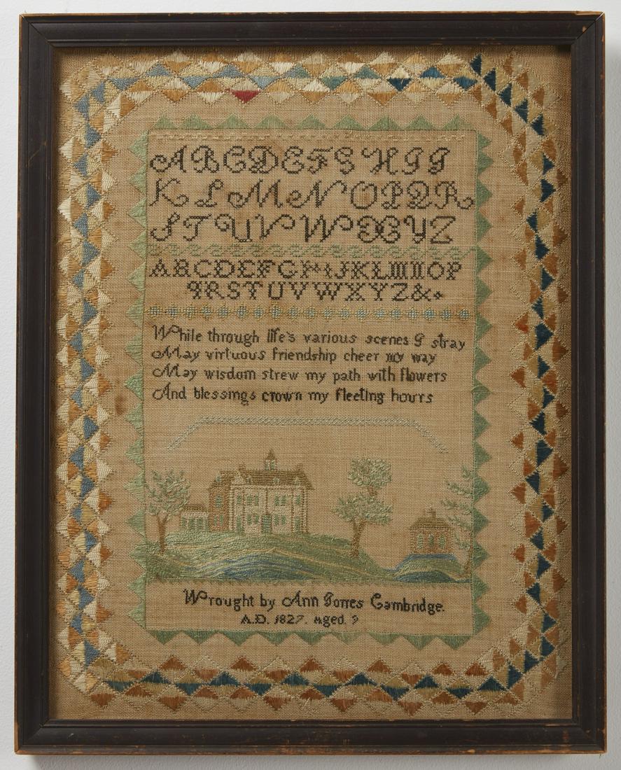 Needlework Sampler- Cambridge, Massachusetts (1 of 2)