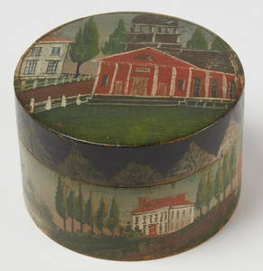 Important Bunker Hill Decorated Trinket Box