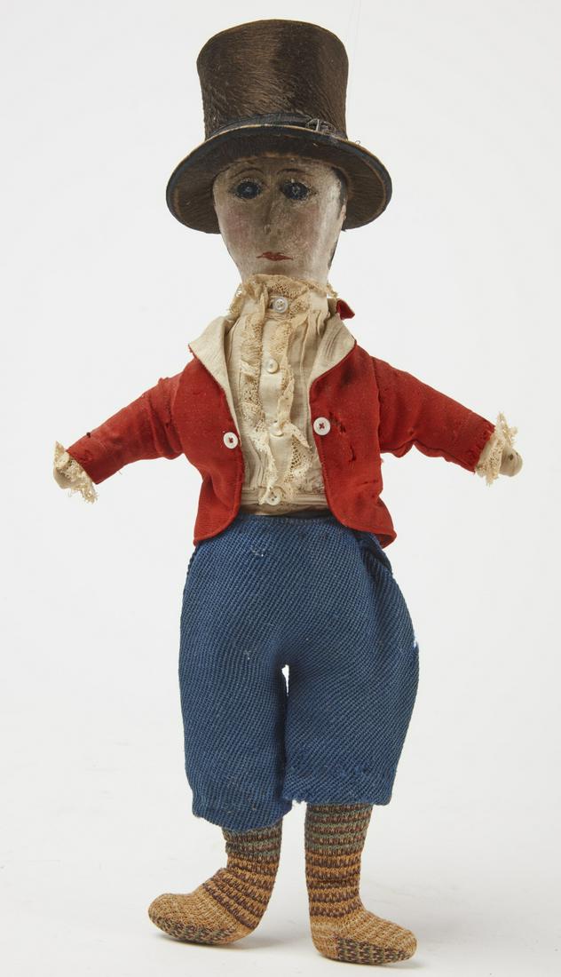 Fine Male Cloth Doll with Fur Top Hat (1 of 5)