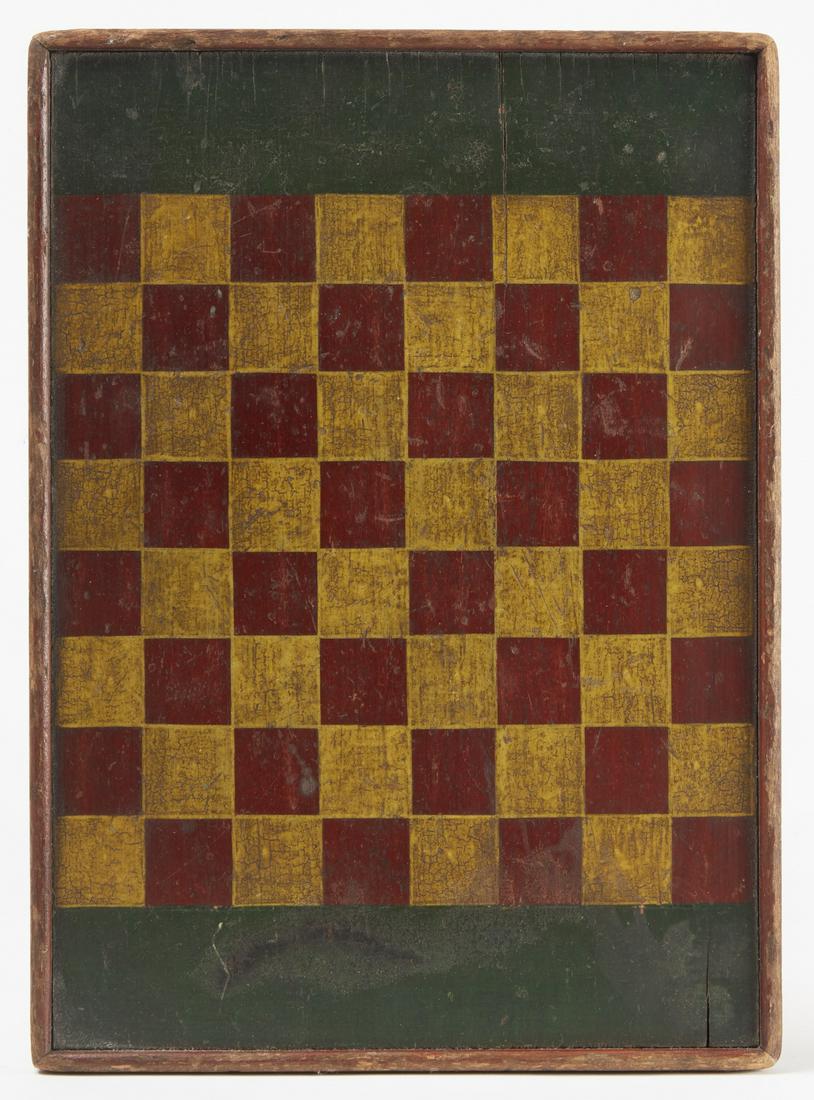 Small Painted 19th Century Gameboard (1 of 4)