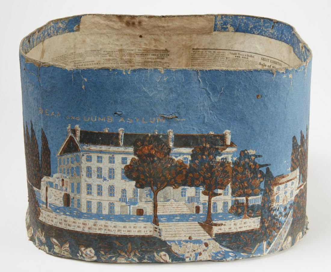 "Deaf and Dumb Asylum" Hat Box (1 of 6)