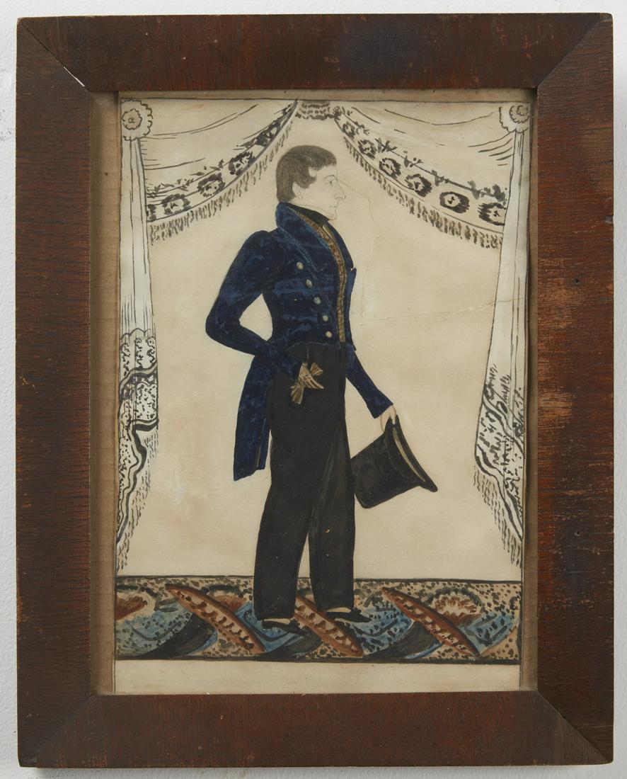 JH Davis Watercolor Portrait of a Gentleman (1 of 5)