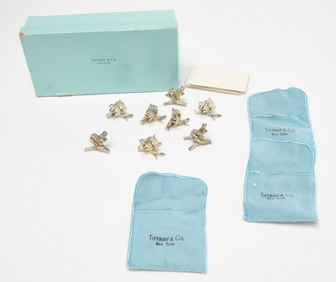 8 Tiffany Sterling Squirrel Place Card Holders (1 of 3)