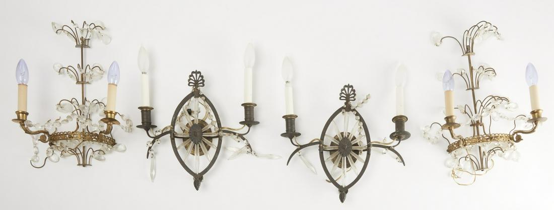Two Pairs of Sconces with Prisms (1 of 1)