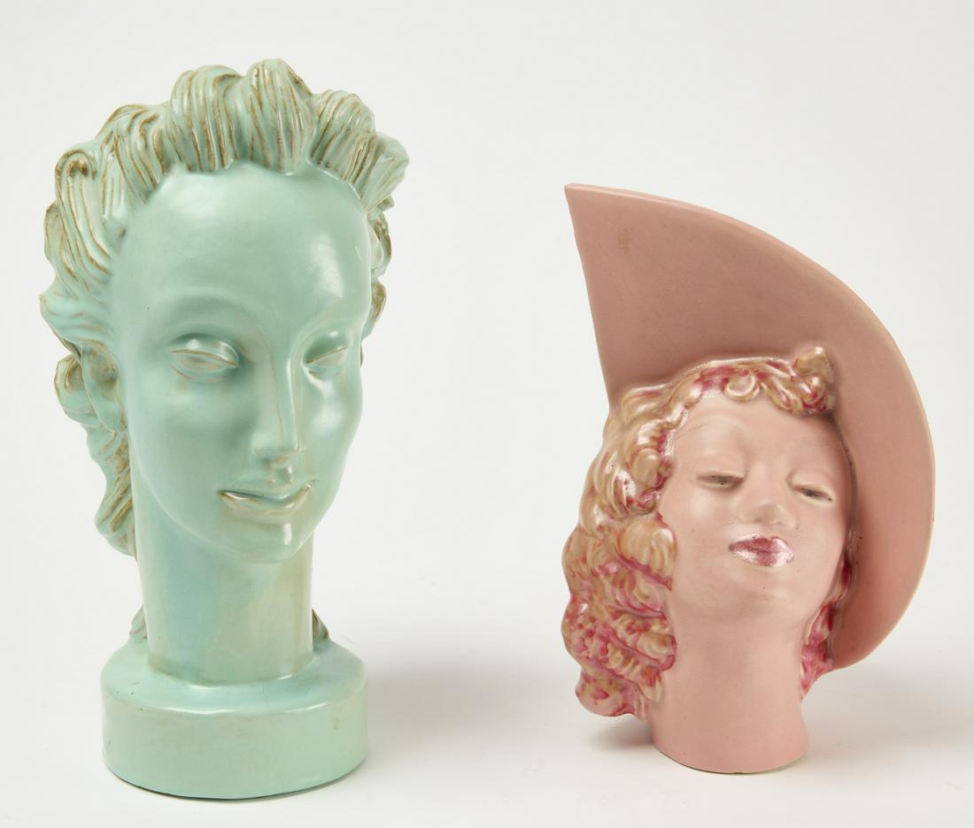 Large Art Deco Pottery Head & Deco Planter (1 of 4)