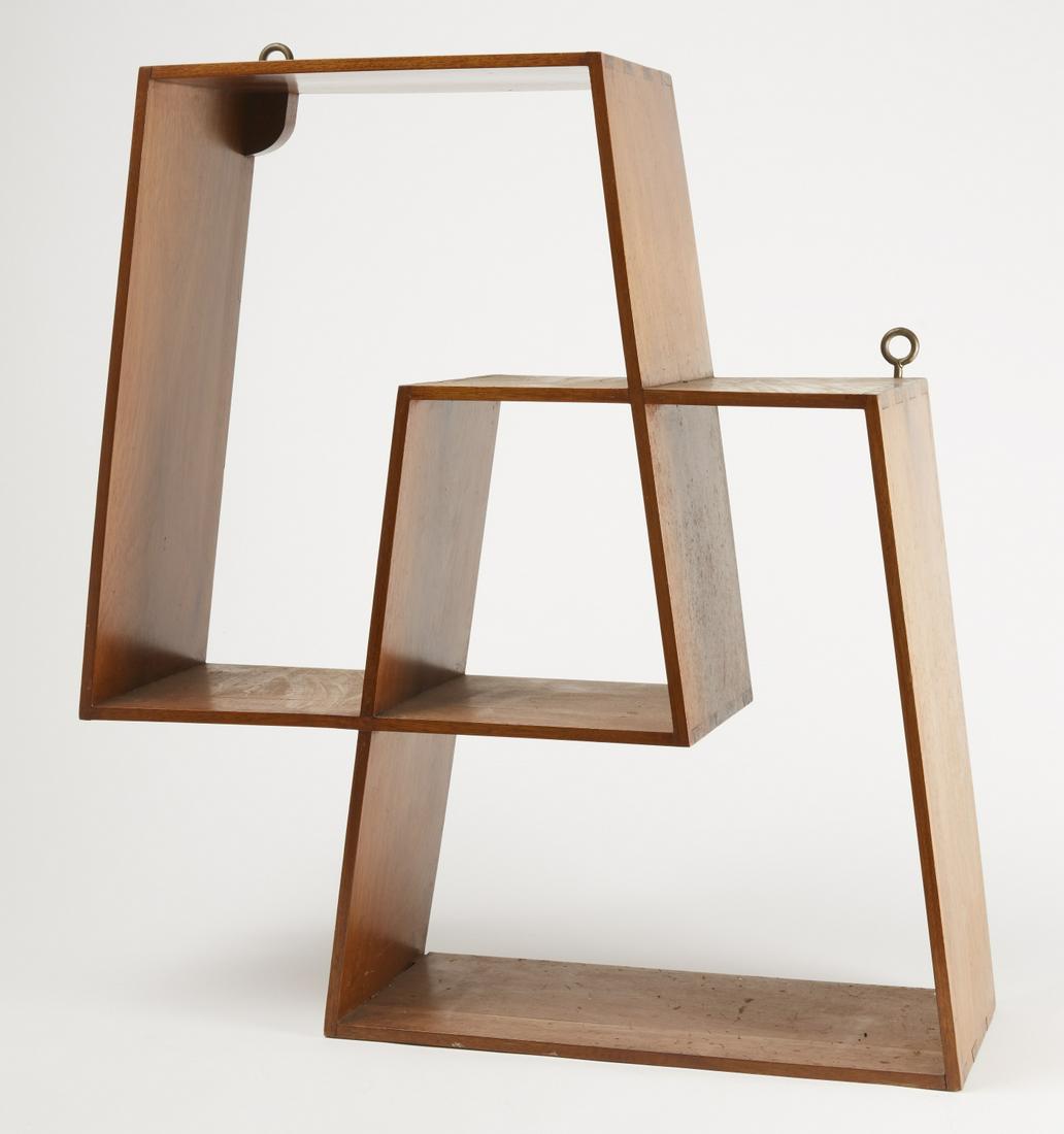 Mahogany Dovetailed Modern Shelf (1 of 2)