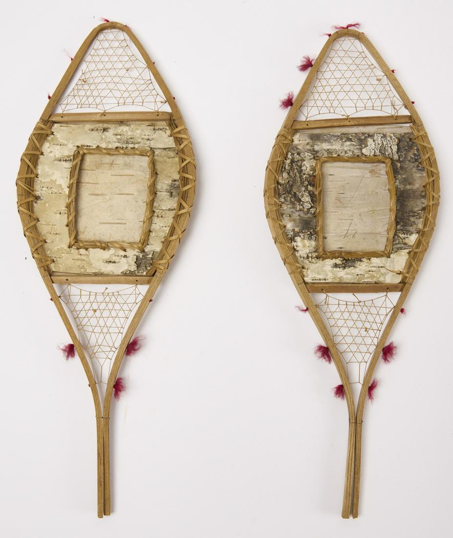 Pair Maine Snowshoe Picture Frames (1 of 2)