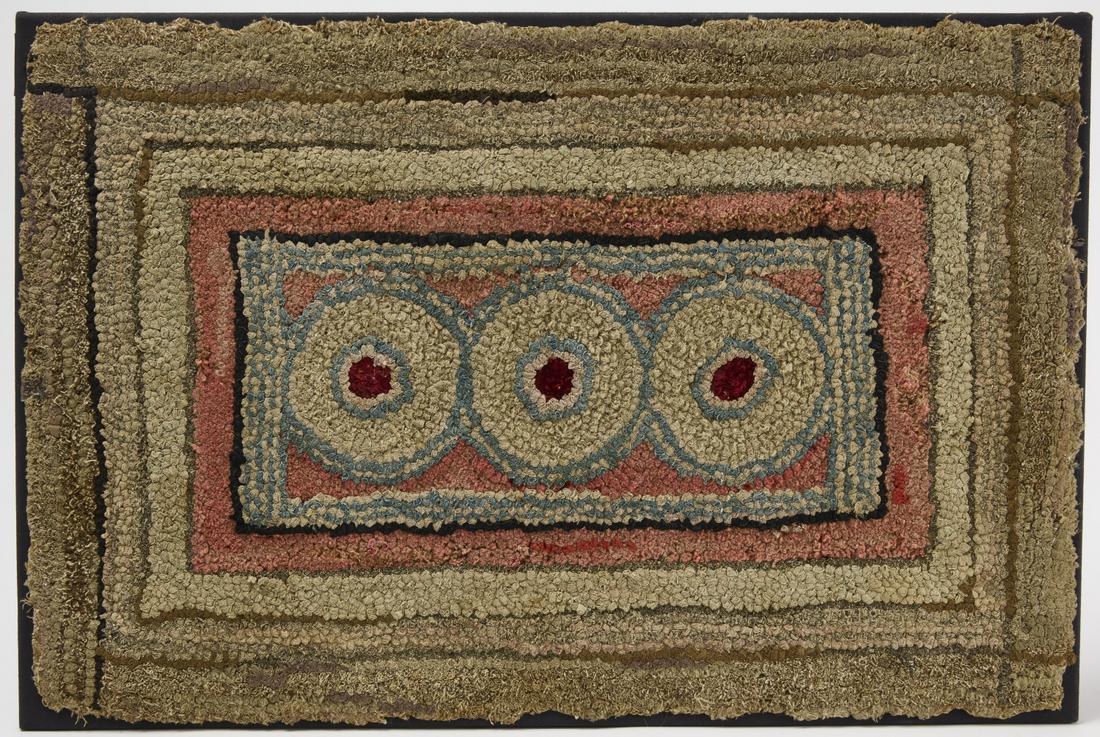 2 Graphic Hooked Rugs (1 of 2)