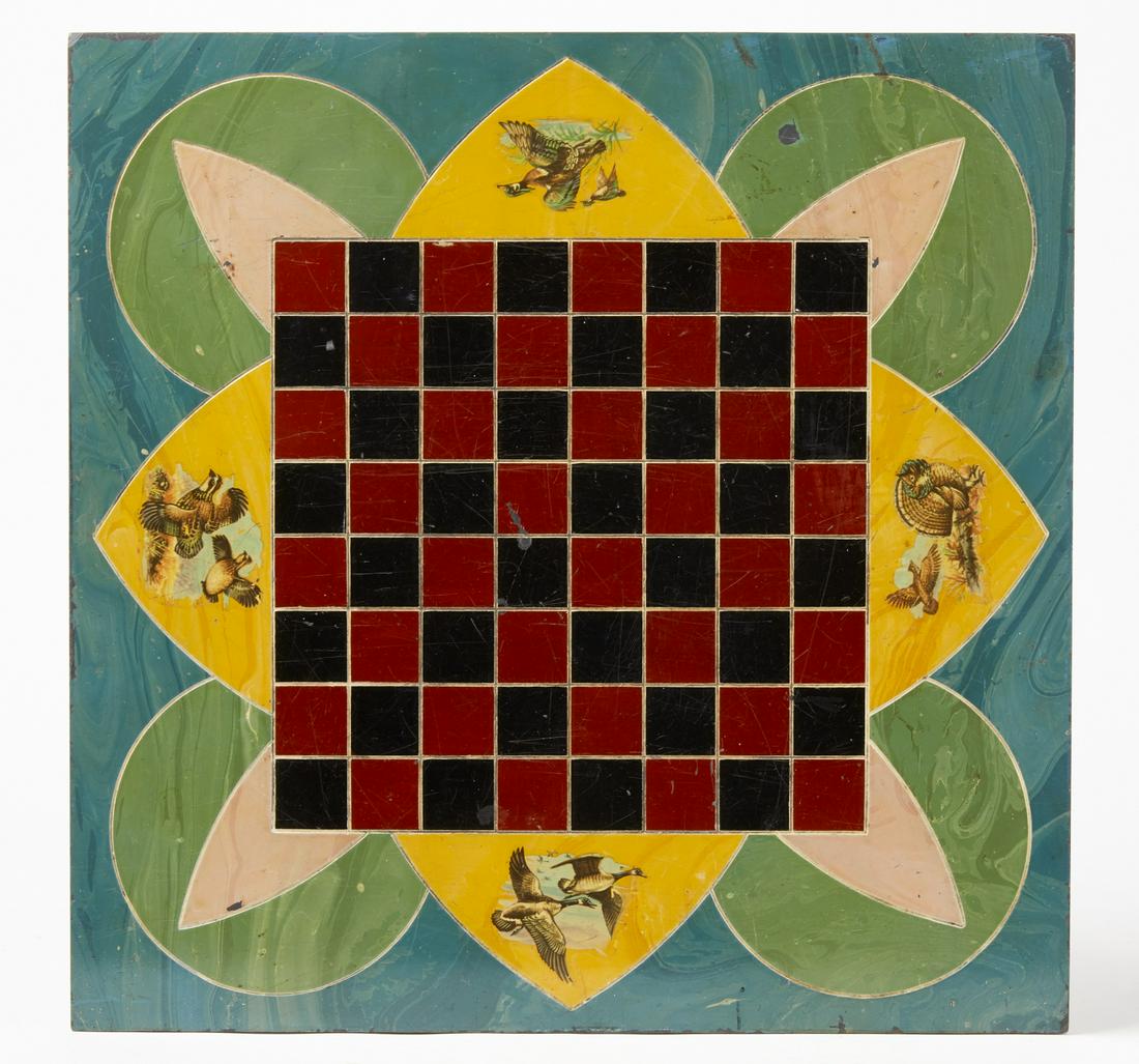 Folk Art Slate Checkerboard (1 of 2)