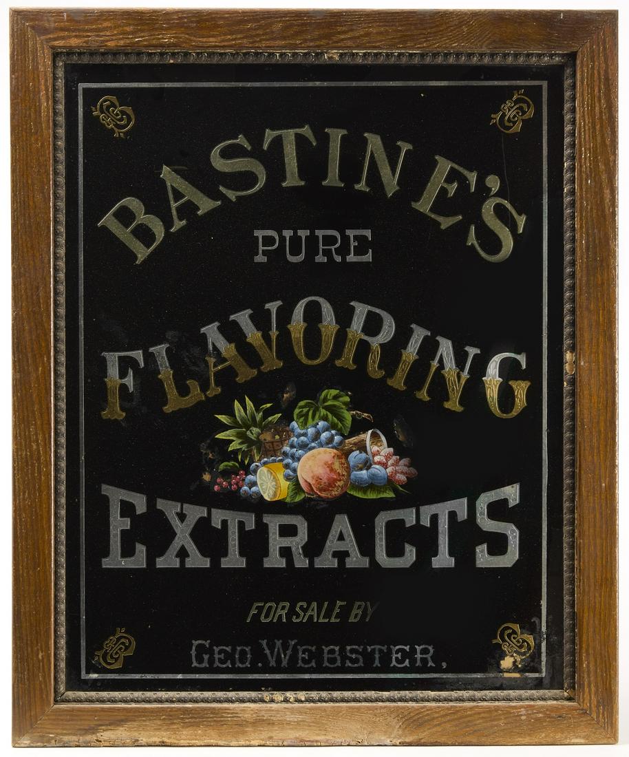 Bastine's Flavor Extract Advertising Sign (1 of 2)