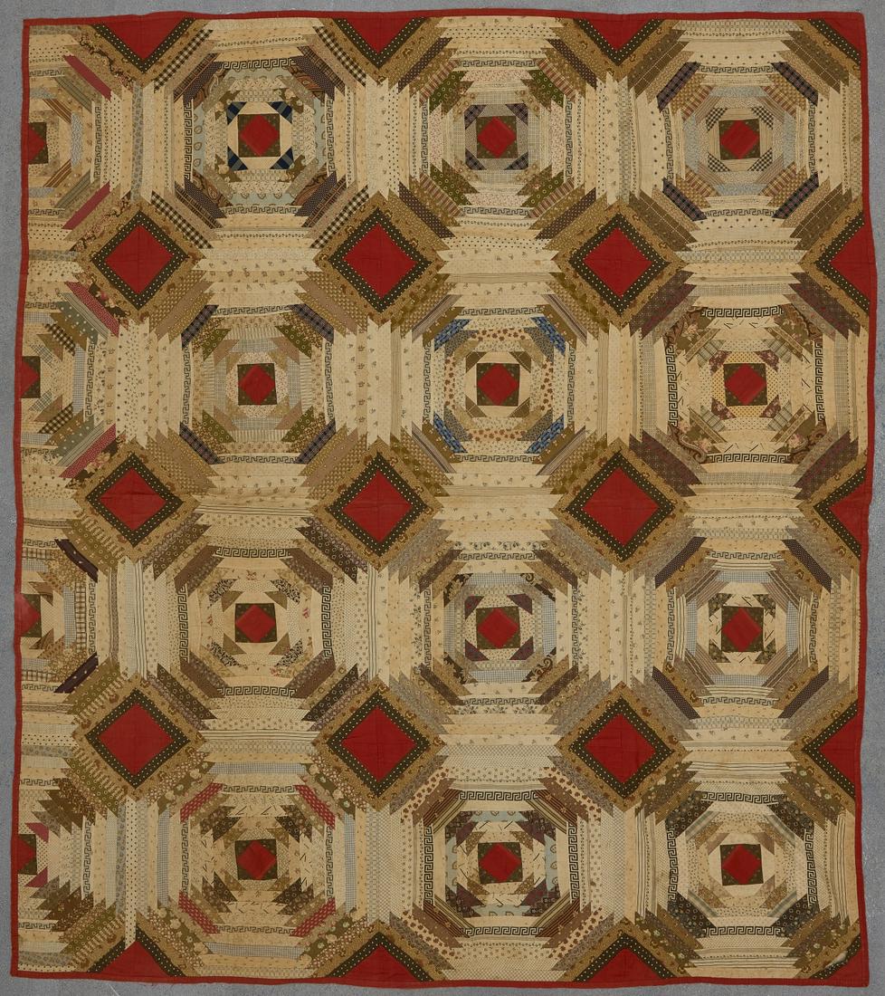 Lot of 4 Log Cabin Quilts (1 of 11)