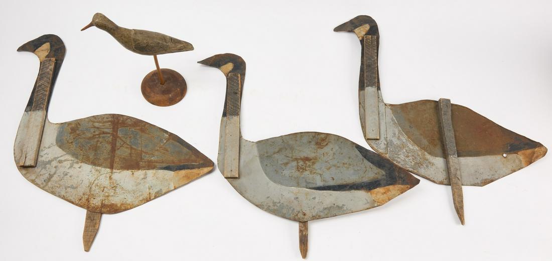 Goose Stick Up Decoys and a Shorebird (1 of 6)