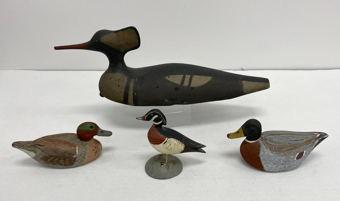 Four Miniature Bird Carvings (1 of 2)