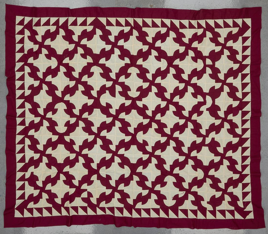 Drunkards Path Quilt Top (1 of 3)