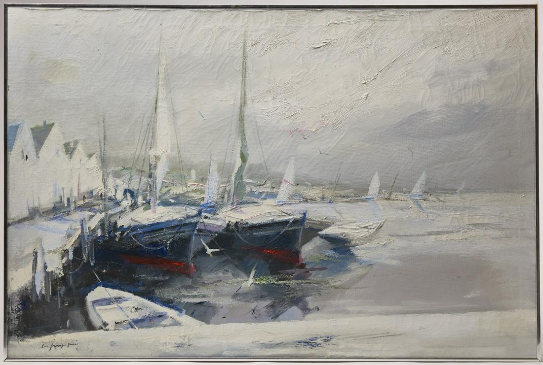 Charles Gruppe Coastal Oil Painting (1 of 3)