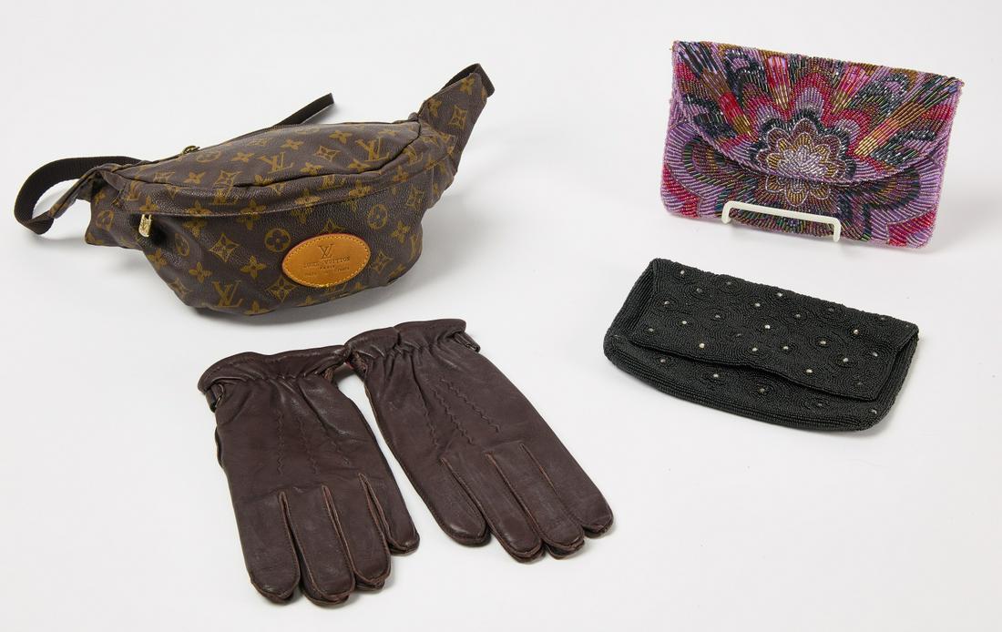 Beaded Clutch and Louis Vuitton Fanny Pack (1 of 2)