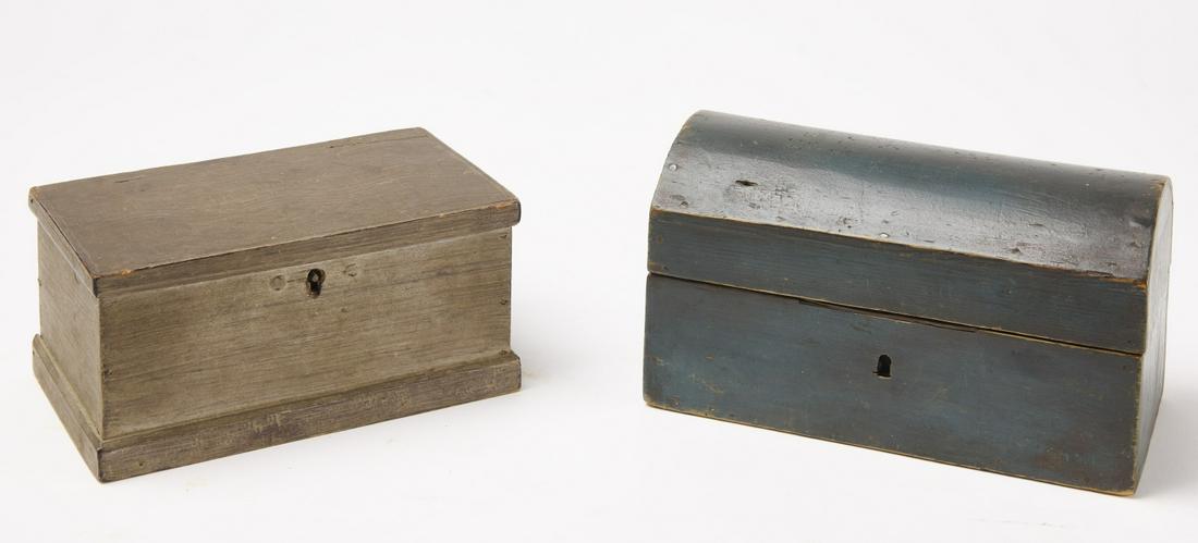Two Small Early Painted Boxes (1 of 5)