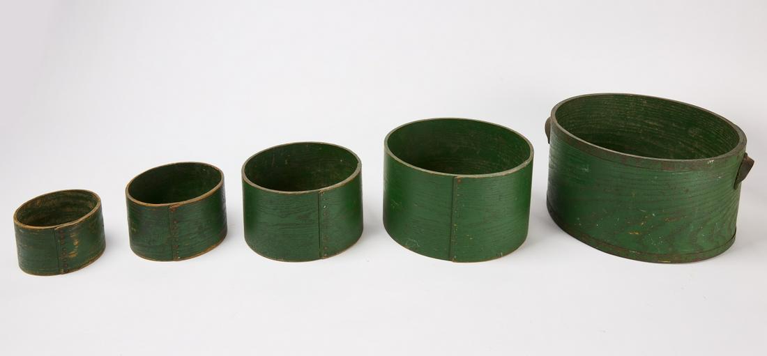 Graduated Set of Painted Grain Measures (1 of 3)