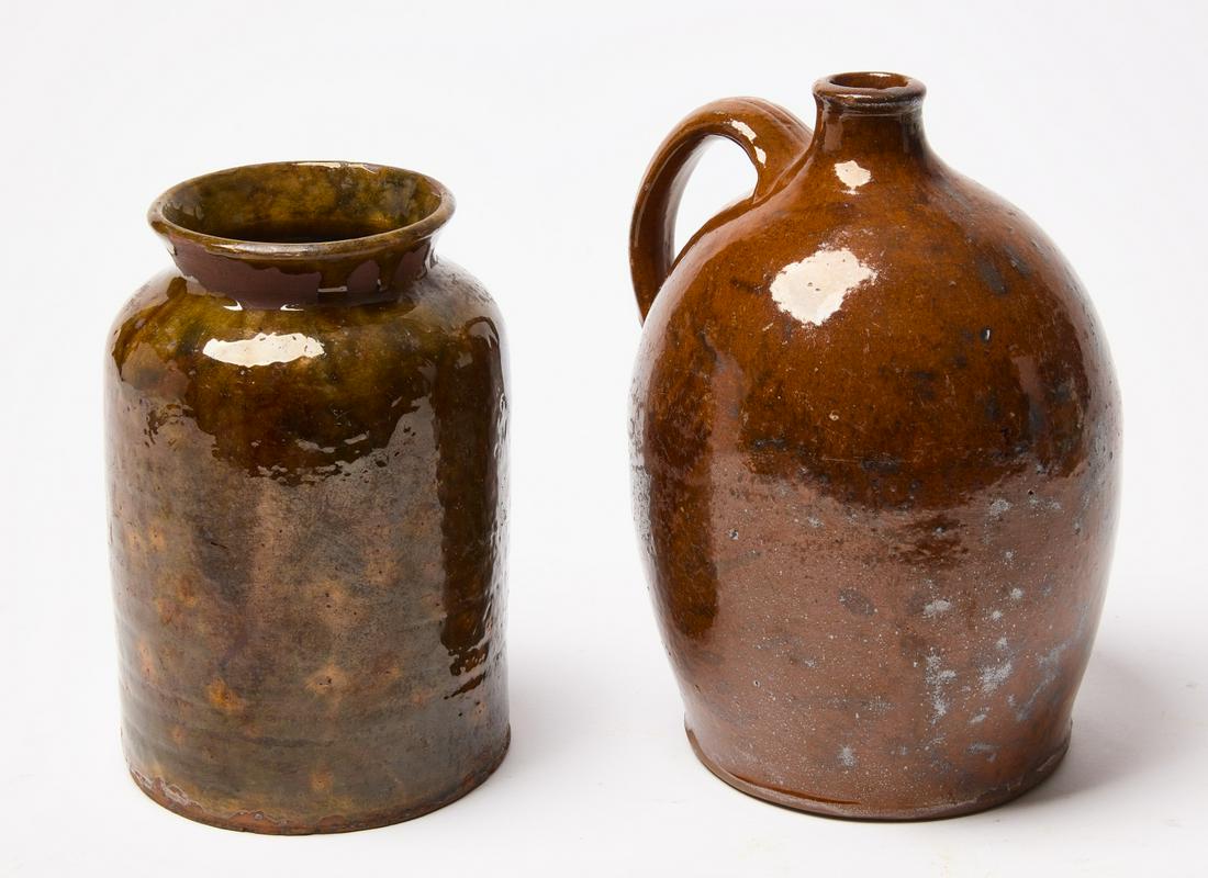 Redware Jug and Jar (1 of 3)