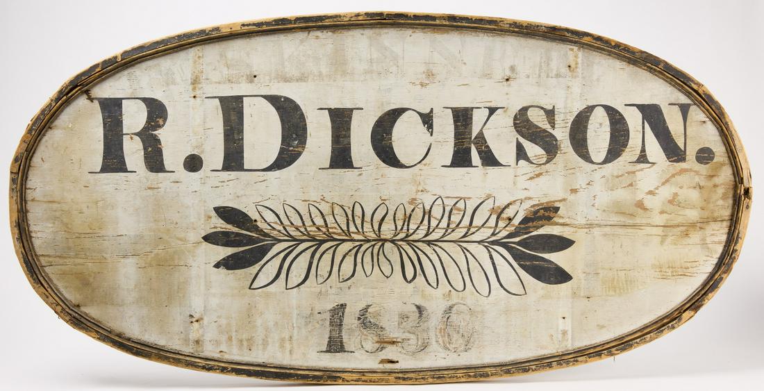Early Dickson Trade Sign (1 of 3)