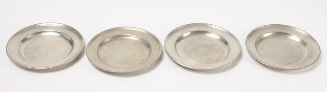Four Pennsylvania Pewter Plates (1 of 4)