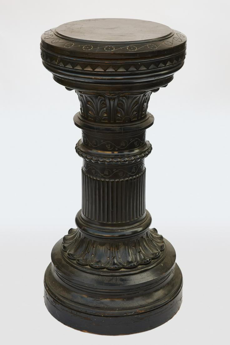 Fine Ebonized Pedestal with Rotating Top (1 of 4)