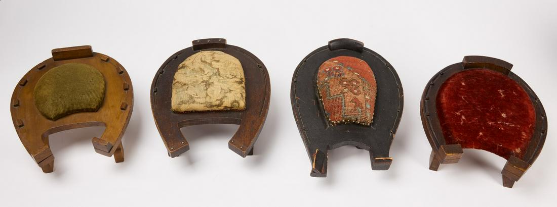 4 Horse Shoe Footstools (1 of 3)