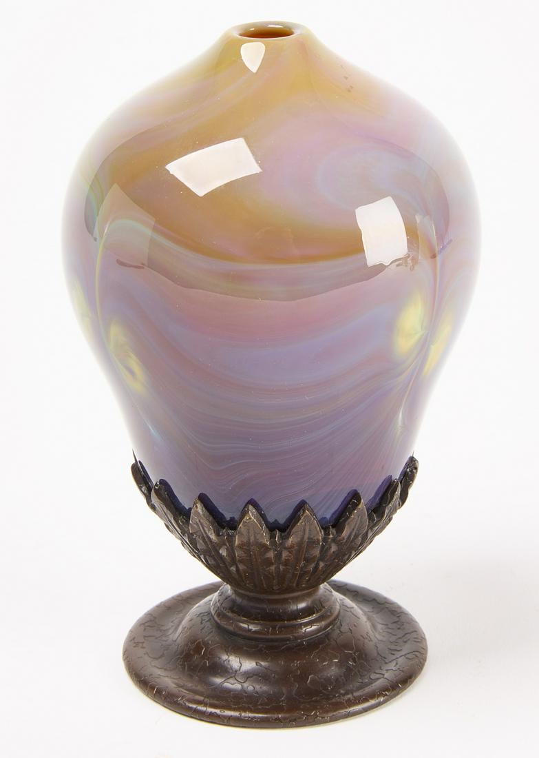 Tiffany Glass and Bronze Vase (1 of 3)