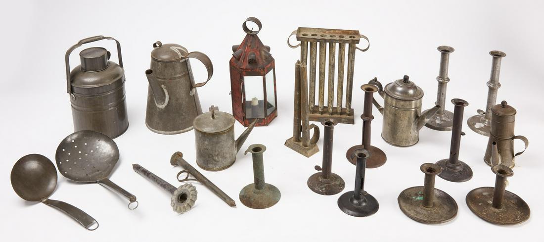 Lot of Early Tin and Lighting (1 of 2)