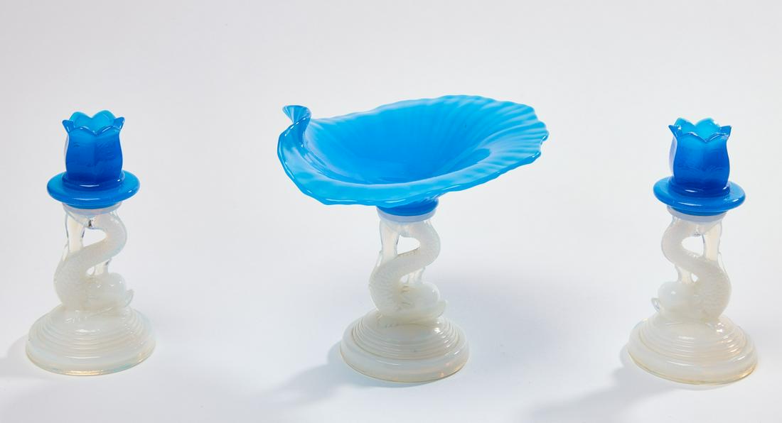Pittsburgh Dolphin Compote with Matching Sticks (1 of 5)