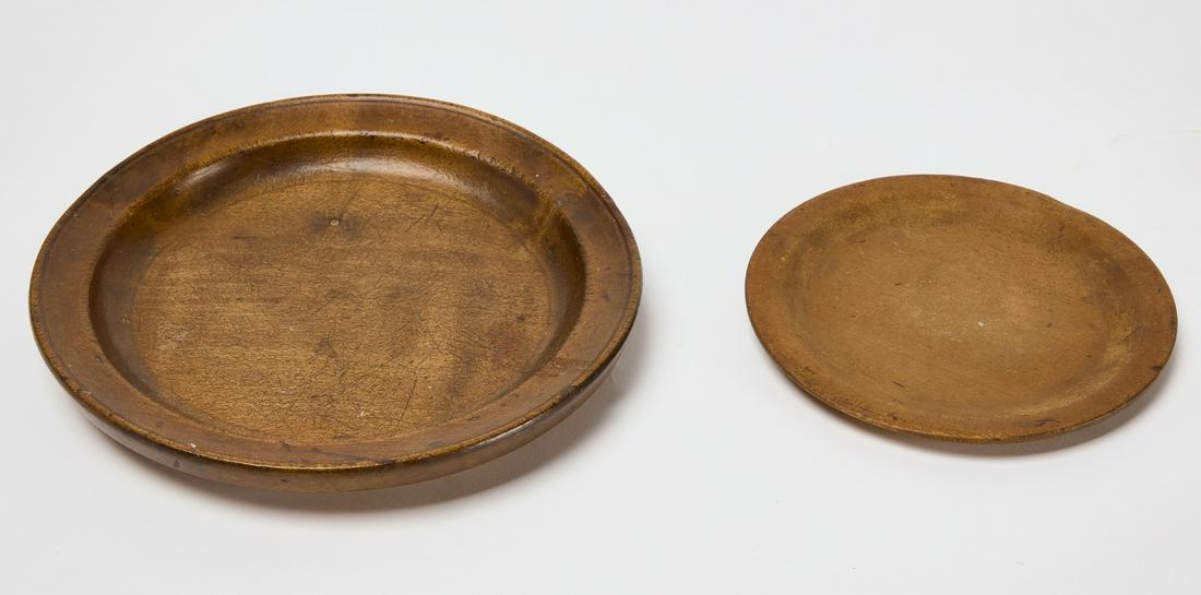 Two Early Wooden Plates (1 of 2)