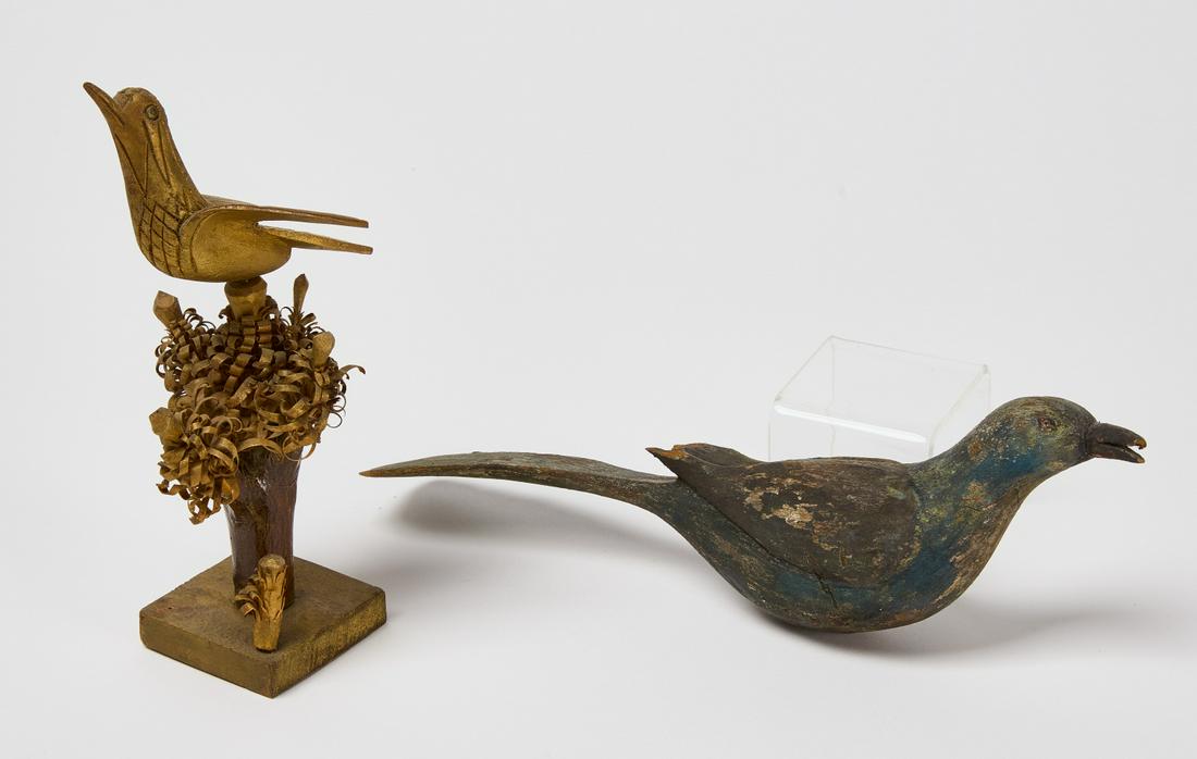 Lot of Two Carved Birds (1 of 3)