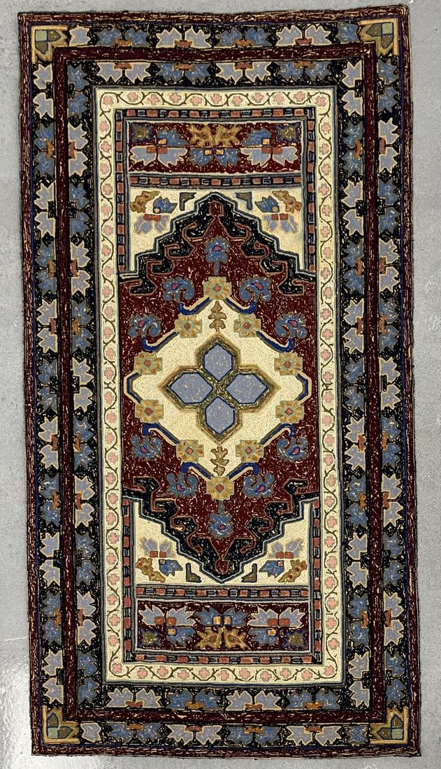 Geometric hooked rug (1 of 3)