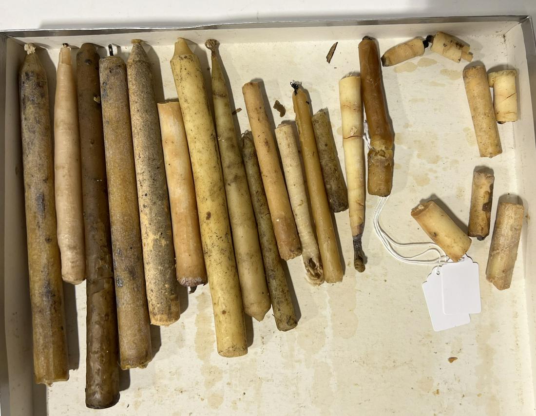 Lot of Early Tallow Candles (1 of 1)