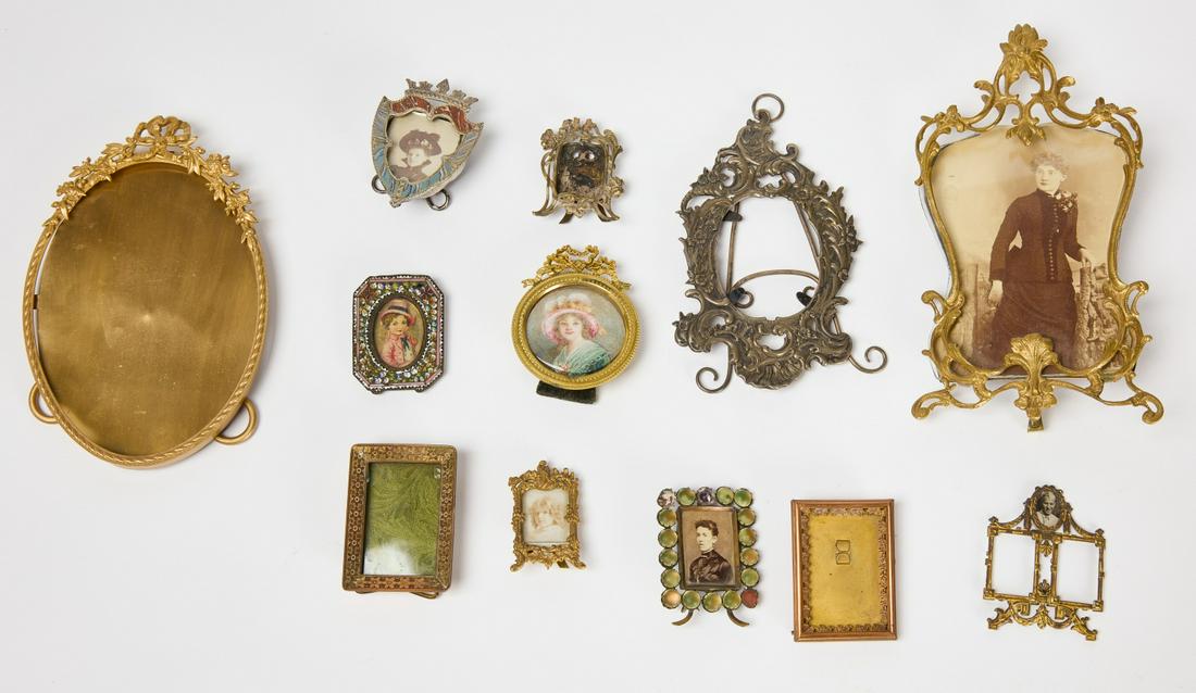 Lot of 12 Miniature Antique Frames (1 of 2)