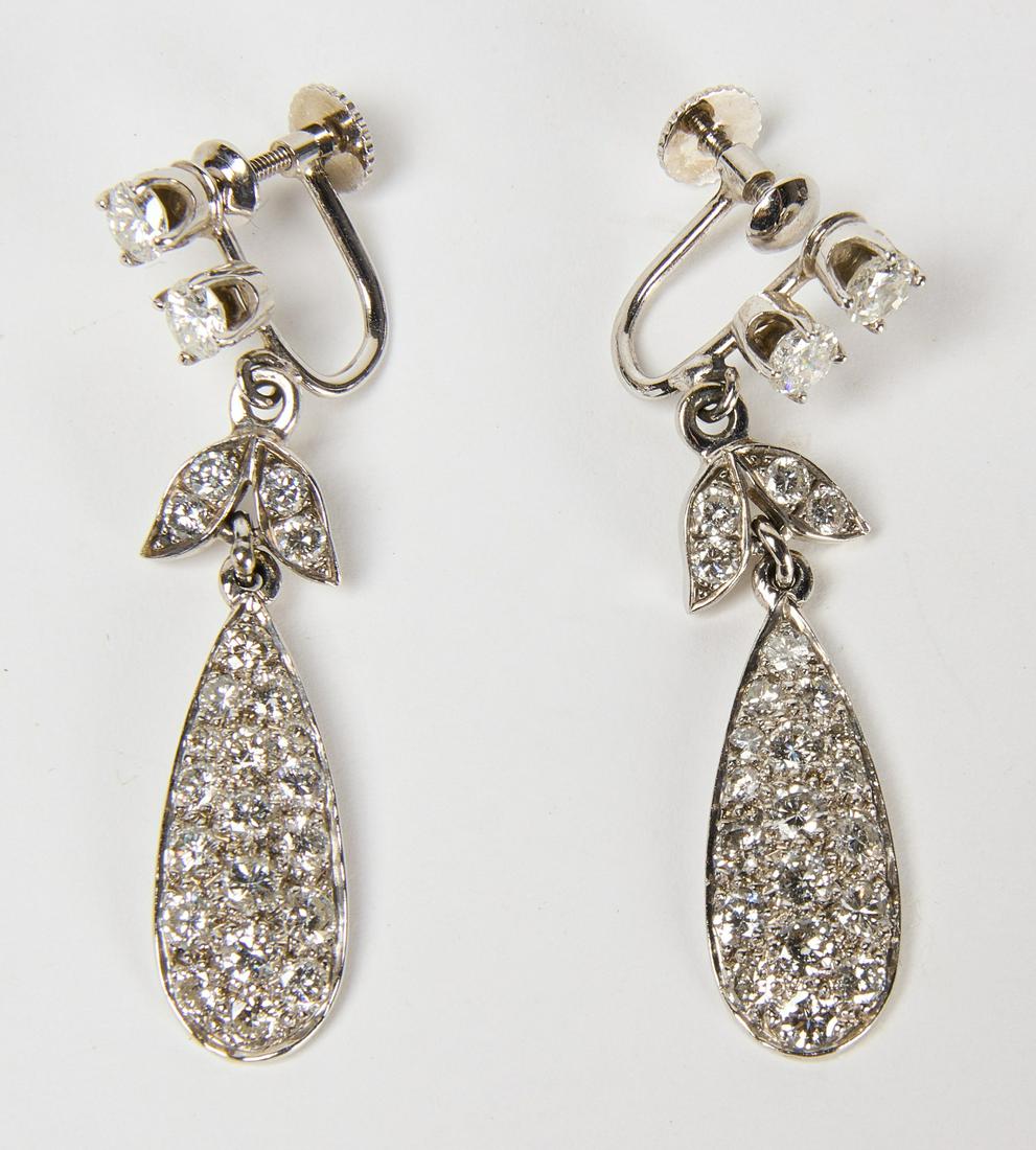 Pair of 14K and Diamond Earrings (1 of 2)