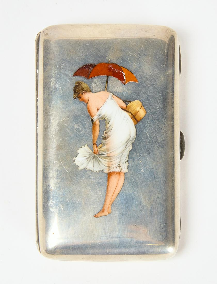 Fine Silver Naughty Cigarette Case (1 of 2)
