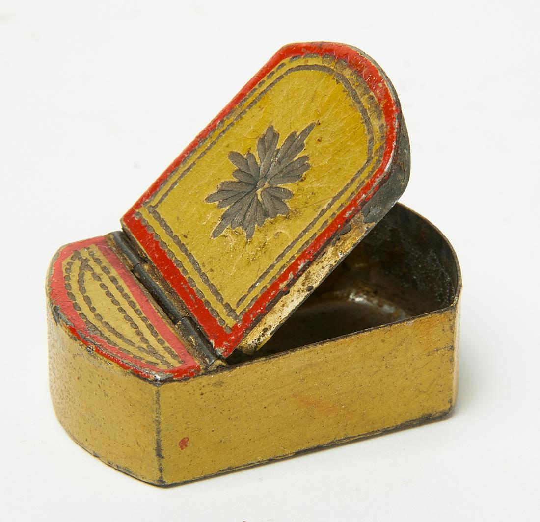 Miniature Toll-Decorated Pill Box (1 of 3)