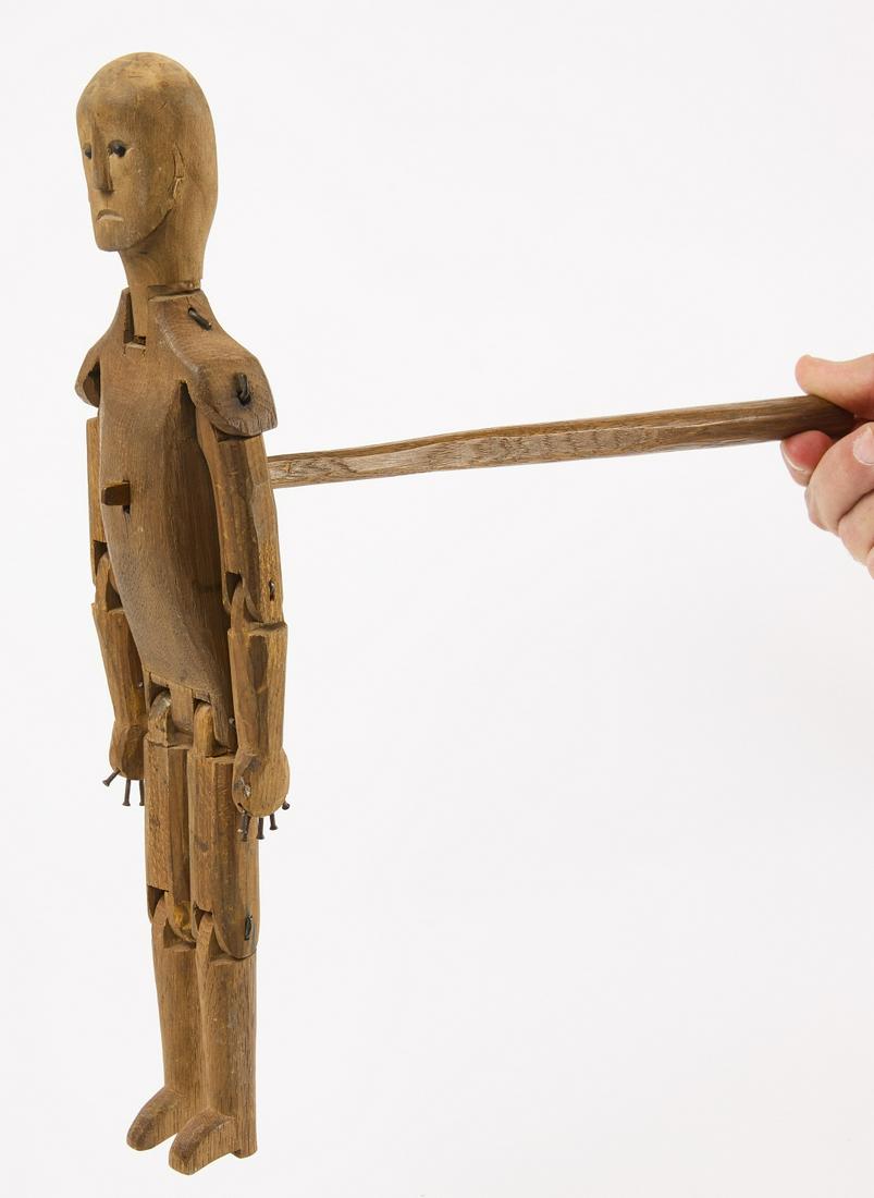 Folk Art Wooden Jig and Carved Wood Horse (1 of 5)