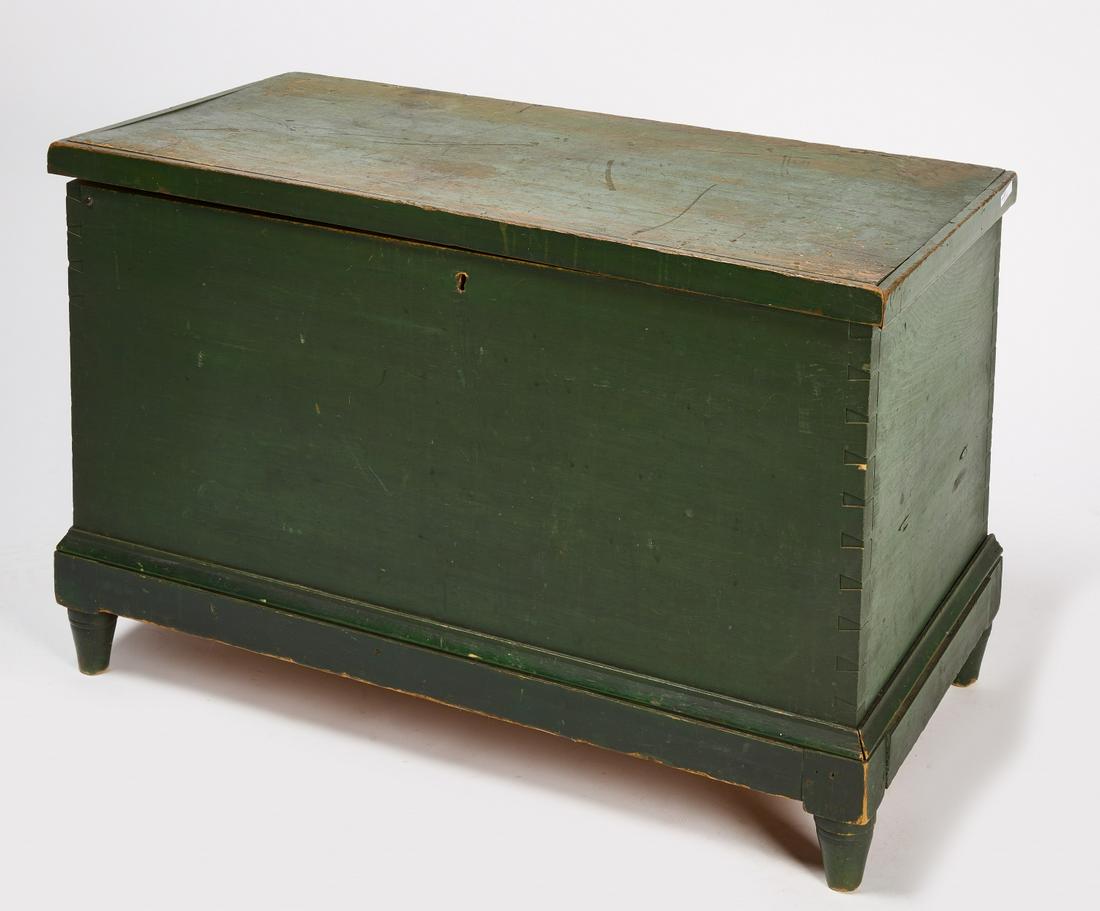 Green Painted Blanket Chest (1 of 8)