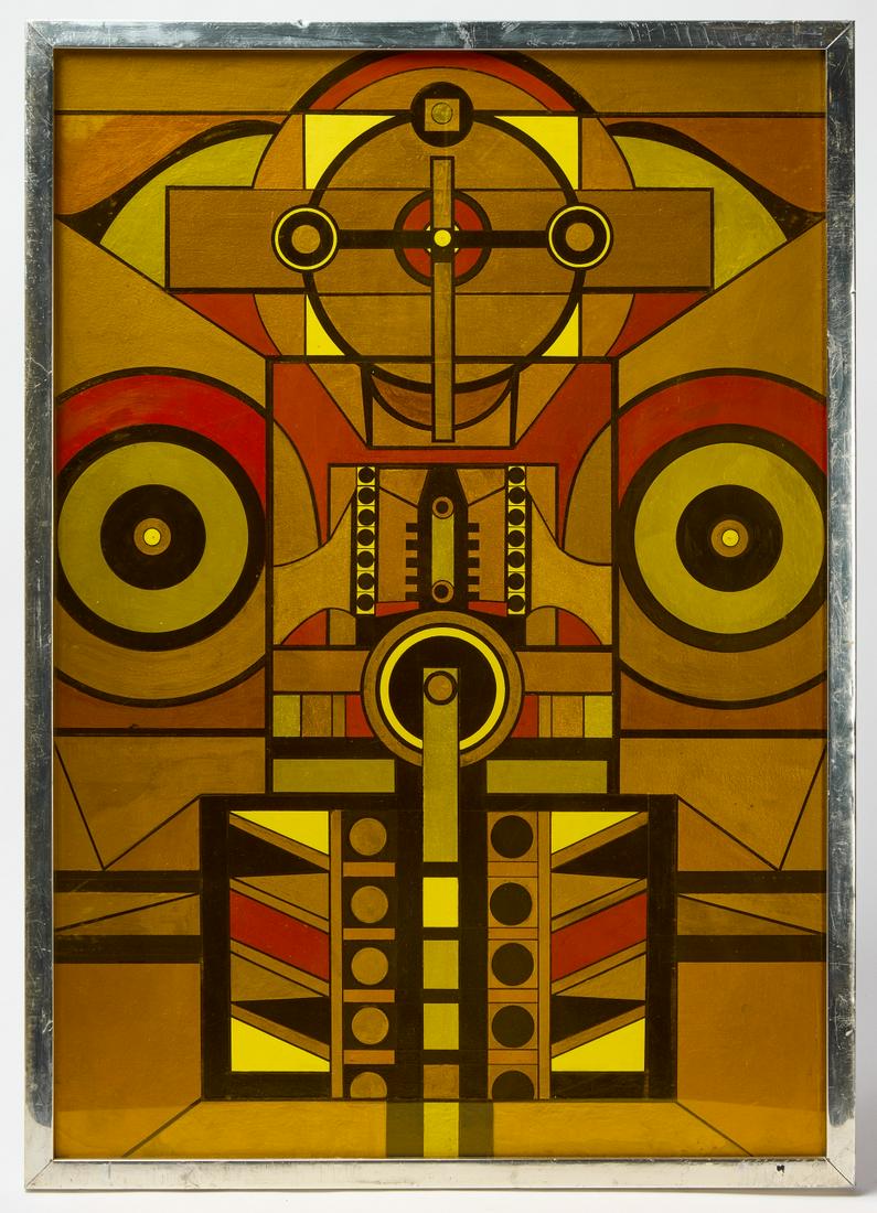 Geometric Abstract Painting (1 of 3)