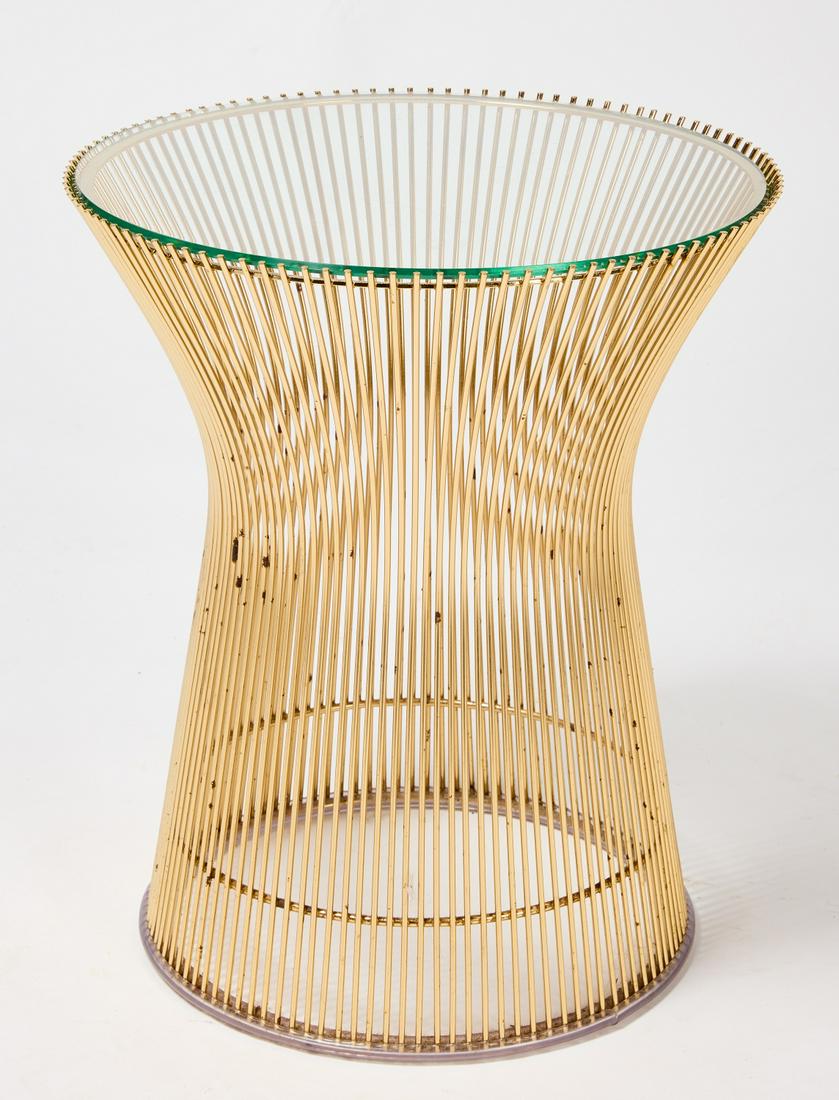 Warren Platner Side Table w/ Glass Top (1 of 2)