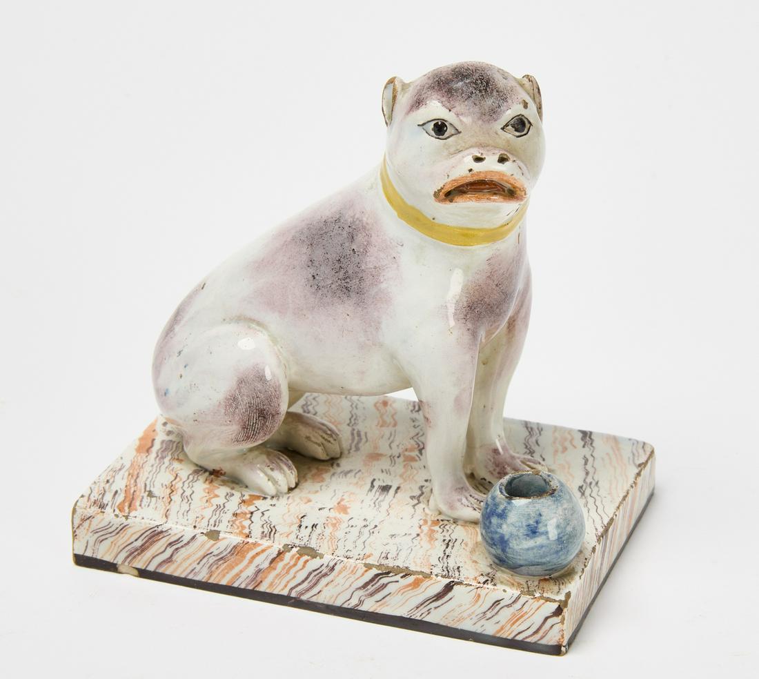 Early Pearlware Pug Pen Stand (1 of 3)