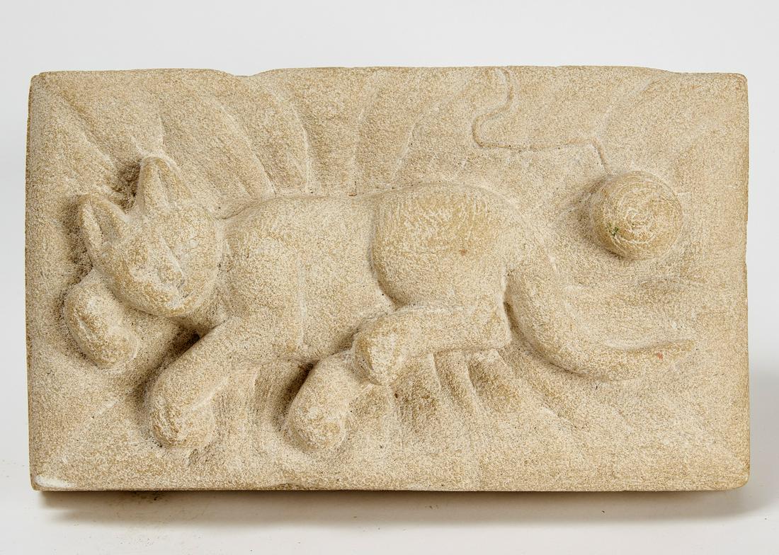Carved Stone Cat (1 of 4)