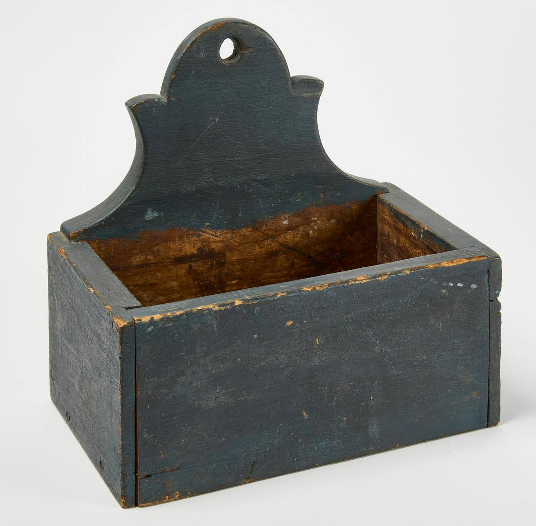 Blue Painted Wall Box (1 of 4)