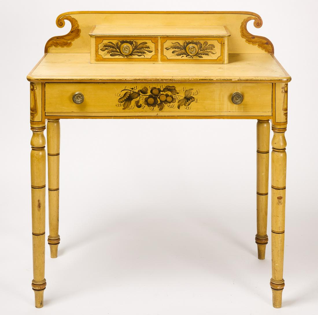 Fine Yellow Decorated Dressing Table (1 of 6)