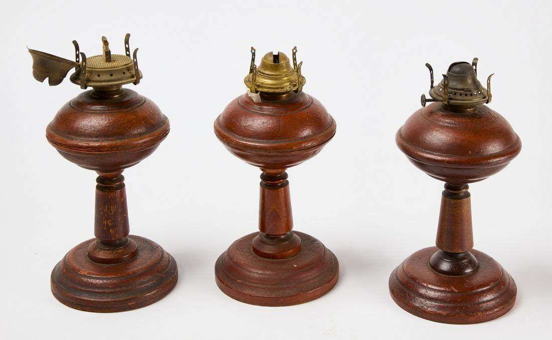 Three Fiber Ware Lanterns: Three Fiber Ware Lamps with original labels. Portland, Maine, 19th century. Condition: Excellent original condition. H 10". Copy and paste this link for high-res images: https://www.dropbox.com/sh/utn
