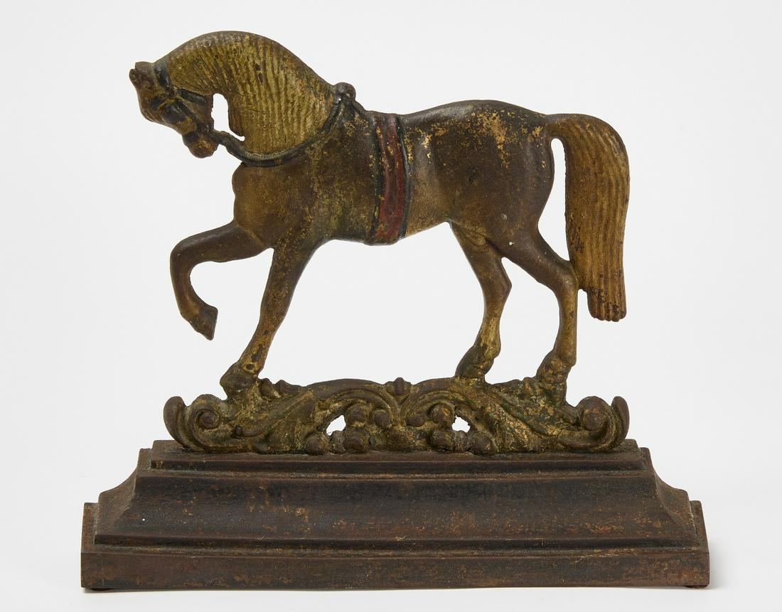 Cast Iron Horse Doorstop (1 of 3)